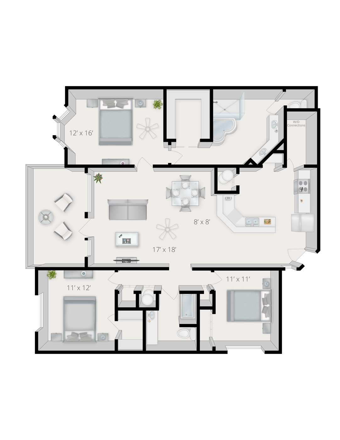 3 Bedroom B